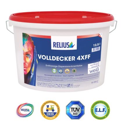 VOLLDECKER 4XFF, Innenfarbe Dispersions Wandfarbe in Weiß