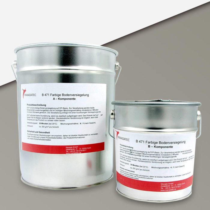 Epoxidharz Bodenbeschichtung, RAL 7030 Steingrau