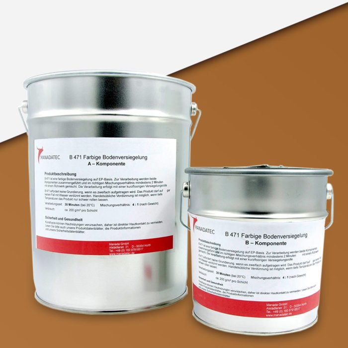 Epoxidharz Bodenbeschichtung, RAL 8001 Ockerbraun