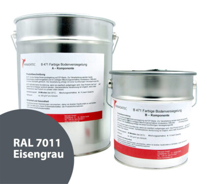 RAL 7011 Eisengrau - 2K Epoxidharz Bodenbeschichtung