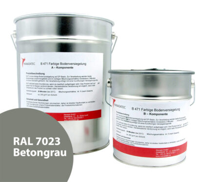 RAL 7023 Betongrau - 2K Epoxidharz Bodenbeschichtung