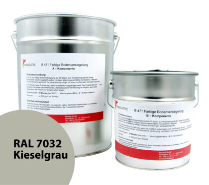 RAL 7032 Kieselgrau - 2K Epoxidharz Bodenbeschichtung