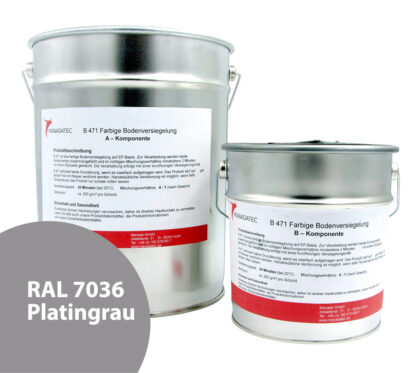 RAL 7036 Platingrau - 2K Epoxidharz Bodenbeschichtung