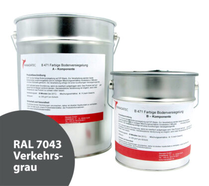 RAL 7043 Verkehrsgrau - 2K Epoxidharz Bodenbeschichtung