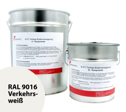 RAL 9016 Verkehrsweiß - 2K Epoxidharz Bodenbeschichtung