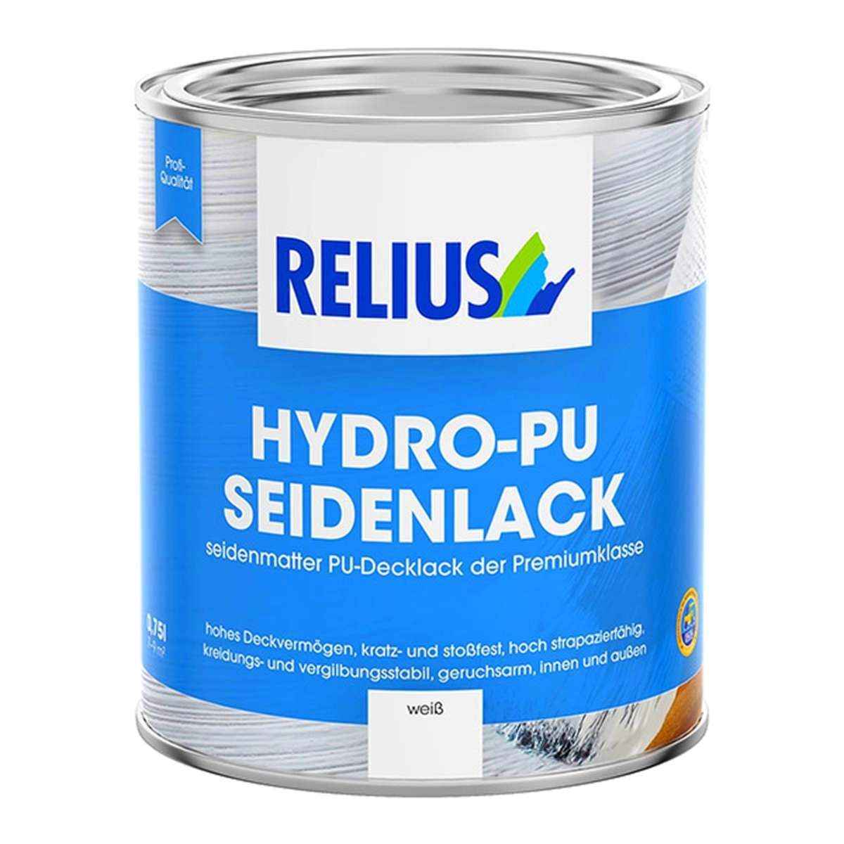 Relius Hydro-PU Seidenlack weiß Seidenlack für Innen/Außen-Relius Hydro-PU Seidenlack weiß – Bild 1